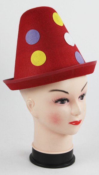 Шляпа Клоун цветной горох 317898