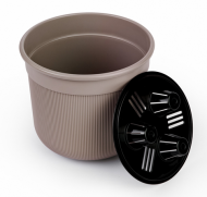 Горшок Сканди 5лит Какао (с дренажной системой)