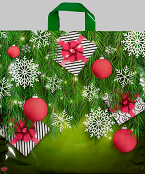Сумочка пакет п/э 420*470мм Подарки в ёлках Арт-601840