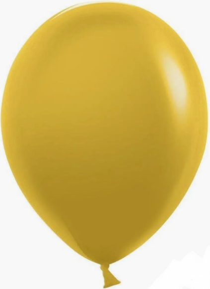 Шар латексный 10/25см пастель Горчичный 1уп/100шт