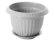 Горшок Байкал 4лит Белый с поддоном