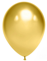 Шар латексный 12/30см хром Золото 1уп/50шт