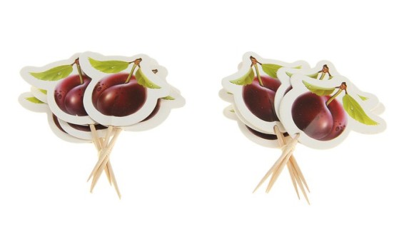 Пика для канапе Вишня (набор 12 шт) 331205