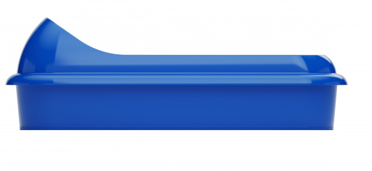Туалет-лоток Верный друг Синий с Решеткой М-6414