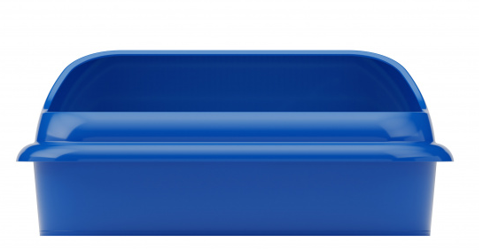 Туалет-лоток Верный друг Синий с Решеткой М-6414