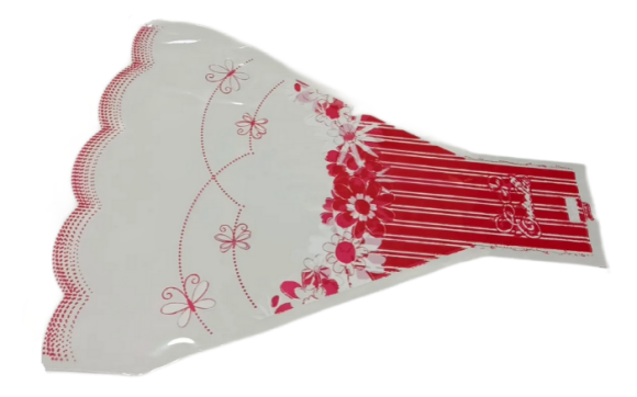 Рюмка рис/рис 30/40 Меланж Эстела Красно-Белая (1уп/100шт)