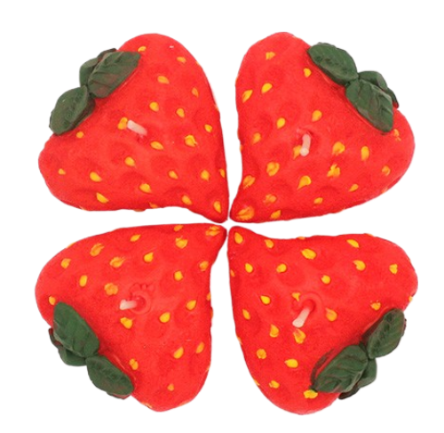 Свеча Сердечки Клубнички 0473