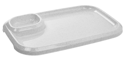 Блюдо пластиковое для Шашлыка с соусницей Микс