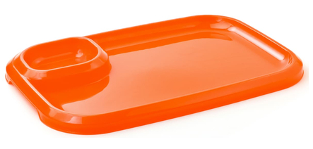 Блюдо пластиковое для Шашлыка с соусницей Микс