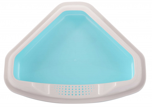 Туалет-лоток Мур-Мяу угловой Голубой М-7849