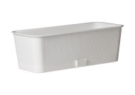 Балконный ящик Прованс 6лит Белый 400*170*130мм с прикорневым поливом Балконный ящик Прованс 6лит Белый 400*170*130мм с прикорневым поливом