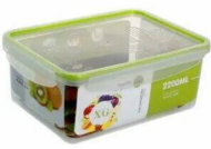 Набор пластиковых Контейнеров Прямоугольных с зажимами 3шт Арт-8203