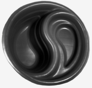 Пруд садовый 80лит Чёрный D-80см / H-30см