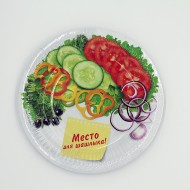 Тарелка бумажная Для шашлыка (1уп/6шт) D-18см 856655