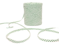 РАФИЯ искусств 10мм*200ярд Горошек Зелёный