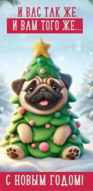 Конверт для денег С Новым годом И вас так же Арт-9201526