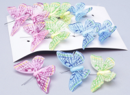 Бабочка на прищепке 80мм Aрт-18824 (1уп/12шт) Цена за штуку