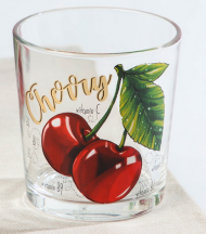 Стакан стеклянный Полезная вишня 250мл Арт-4859175