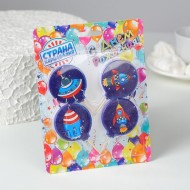 Свечи для торта Космос 4шт Арт-3639376