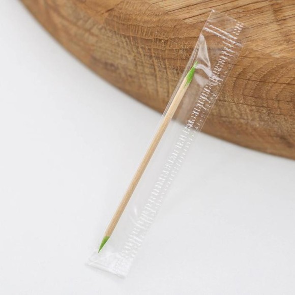 Зубочистки деревяные 1000шт двустороннний ментоловый наконечник Арт-№3433