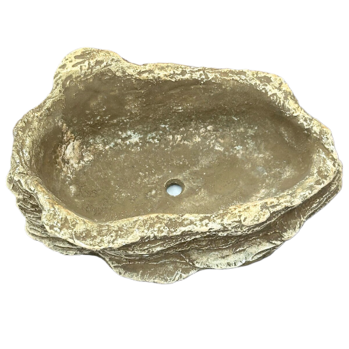 Кашпо Везувий Тёмно Песочный Арт-02-2 D-14см-0,5л