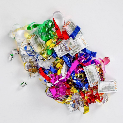 Пневмохлопушка 30см Доллар Арт-451635