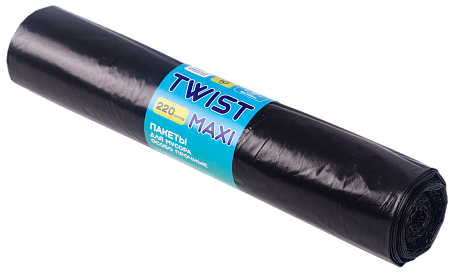 Мешки для строительного мусора 220лит TWIST MAXI 10шт (60мкр) 900*1300мм