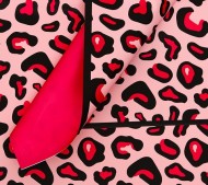 Пленка Листами Матовая Леопард Фуксия 58/58см (1уп/20шт) Цена за лист