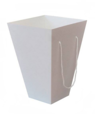 Коробка Трапеция Крафт Белый L34см W18см H53см