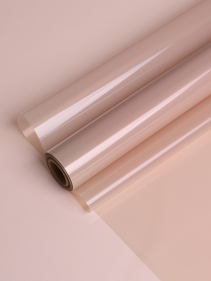 Пленка прозрачная с рисунком Гласс Бежевая 58см/10м