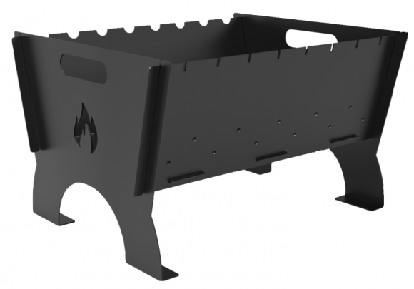 Мангал Разборный №-3 470*400*310мм (толщина металла 1,5мм)