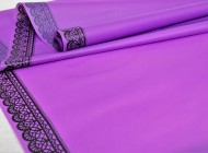 Пленка матовая Кайма Сиренево-Чёрная 60см/200гр