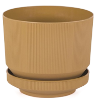 Горшок Хит 9лит Мокко с поддоном