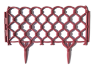 Заборчик пластиковый Фаберже Бордовый 400*280мм (7секций)