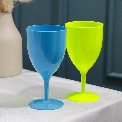 Бокал пластиковый Салют цвет микс Арт-3953424