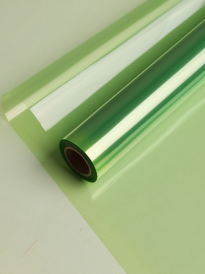 Пленка прозрачная с рисунком Гласс Зелёная 58см/10м