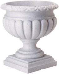 Горшок вазон на ножке Серый 460мм №1428-032 Морозост (D-38см)