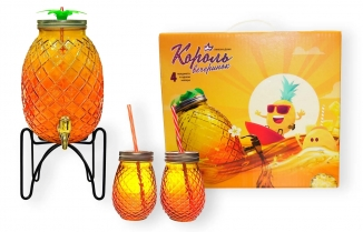 Лимонадник Король вечеринок 4,6лит (Набор 4 предмета)