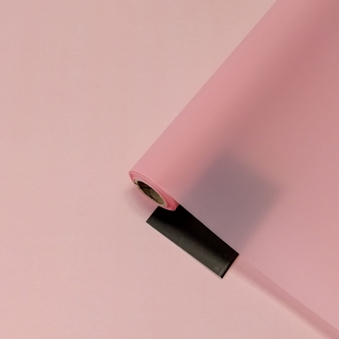 Пленка матовая Лайт Пастельно-Розовая 58см/400гр Пленка матовая Лайт Пастельно-Розовая 58см/400гр