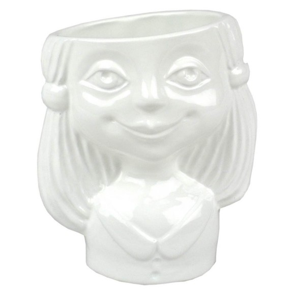 Кашпо Девочка № ГЛ0101 Белое (D-7см/0,39л)