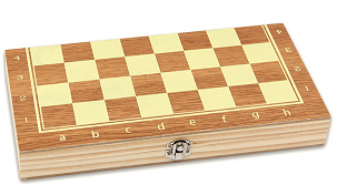 Шахматы Шашки деревянные 2 в 1 Р00037М