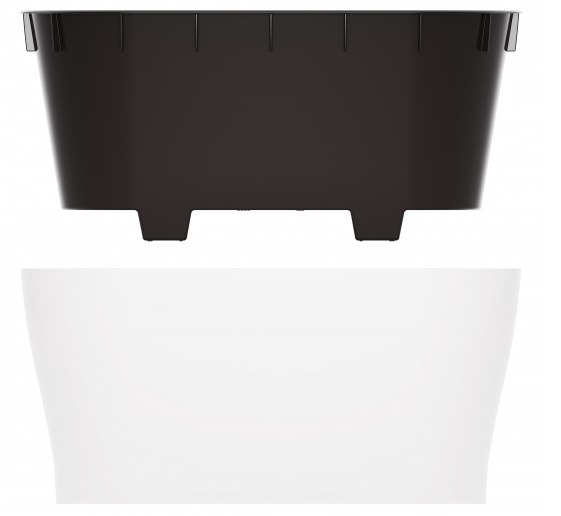 Балконный ящик Лея 300мм Белый (с дренажной системой) Арт-М-8559