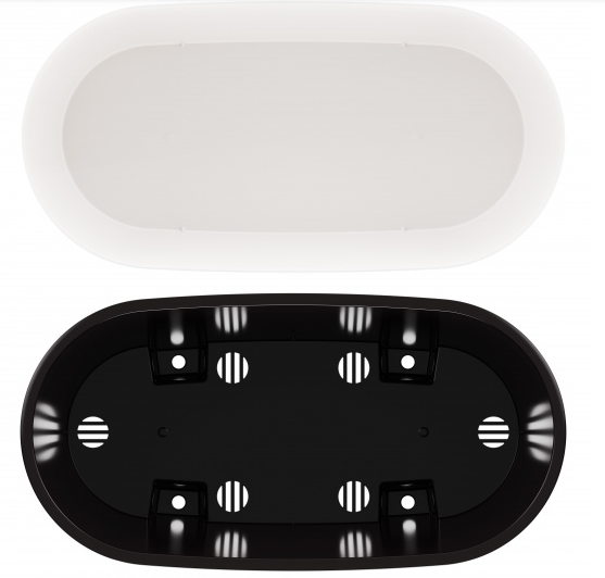 Балконный ящик Лея 300мм Белый (с дренажной системой) Арт-М-8559