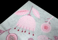 Фетр листами Ламинированный Цветы и плоды Розовый 60*60см (1уп/10шт) Цена за 1 ЛИСТ