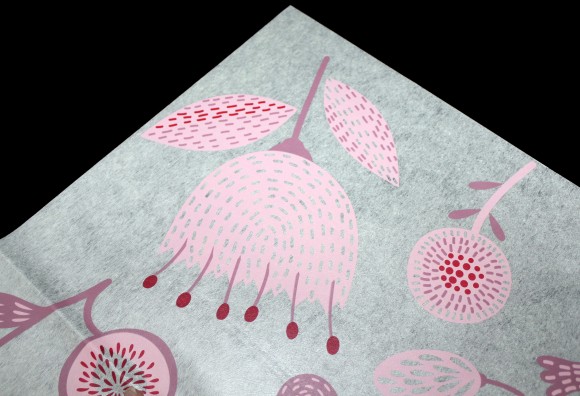 Фетр листами Ламинированный Цветы и плоды Розовый 60*60см (1уп/10шт) Цена за 1 ЛИСТ