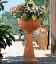 Горшок вазон на высокой ножке Alba Терра D-43см/Н-74,5см (ИТАЛИЯ) 20лит