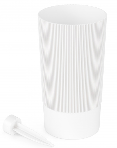 Колба для цветов с колышком Версаль Белая 150*280мм М-8940