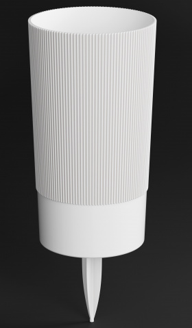 Колба для цветов с колышком Версаль Белая 150*280мм М-8940
