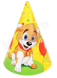 Колпак бумажный Щенок 6шт Арт-2-17-0005