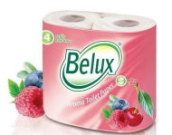 Туалетная бумага BELUX аромат Ягоды 4рул*2сл*19,5м Туалетная бумага BELUX аромат Ягоды 4рул*2сл*19,5м